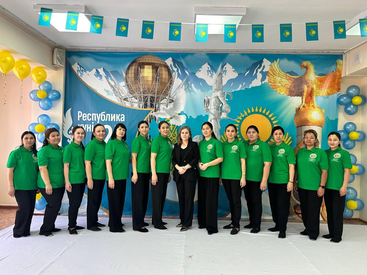 Флешмоб «Жаса, Қазақстан!»Балабақшамыздың педагогтері патриоттық рухты көтеру мақсатында ұйымдастырылған «Жаса, Қазақстан!» атты флешмобқа белсене қатысты.