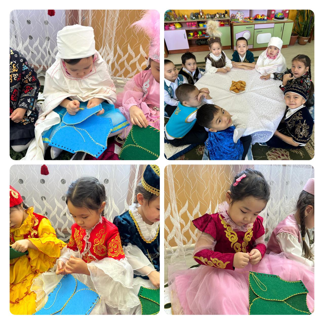 Мектепалды "Аққу"тобы.  Тақырыбы:"Ұлттық киімдер"ашық ұіә